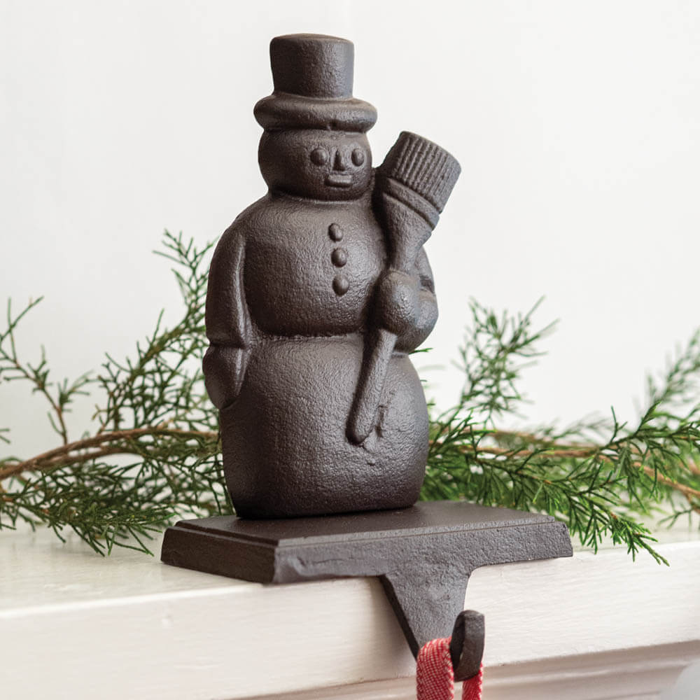 Cast Iron Santa Claus Mantel Stocking Holder