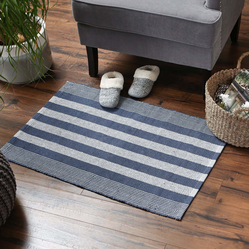 Cabana Stripe Recycled Yarn Rug