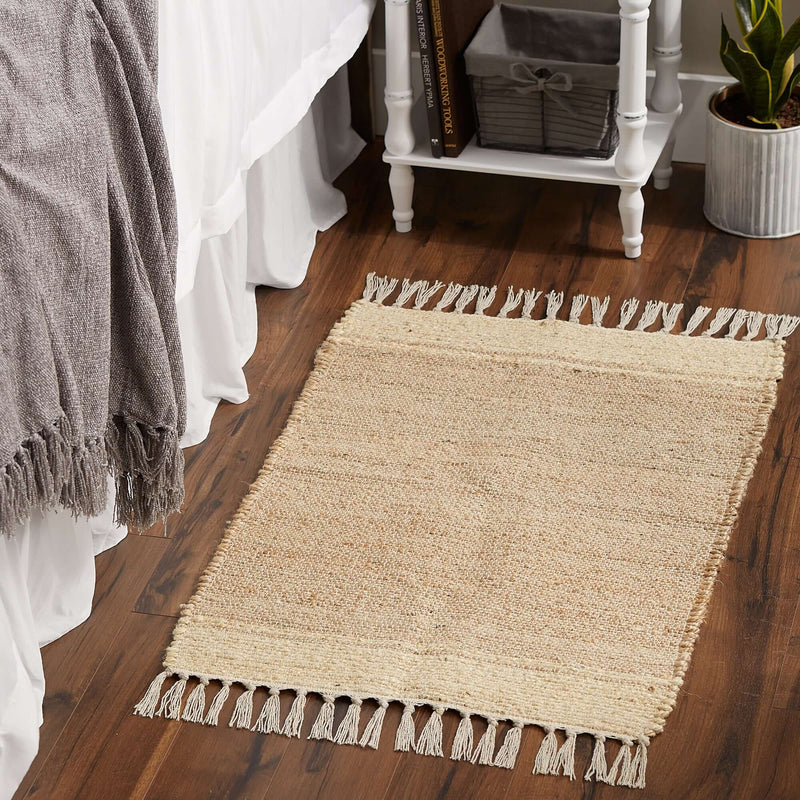 Natural Jute Stripes Hand-Loomed Rug