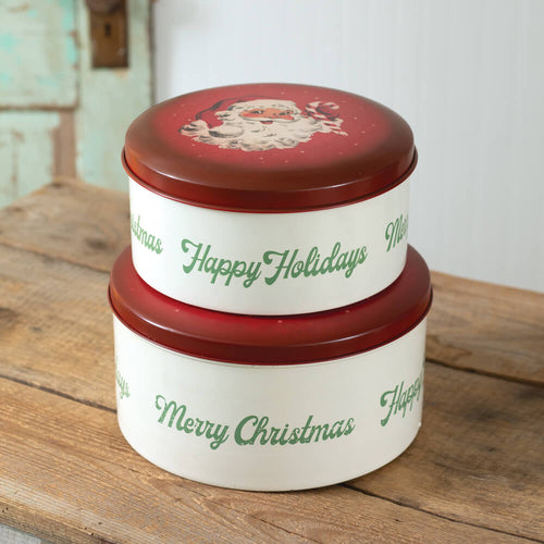 Vintage Christmas Tins