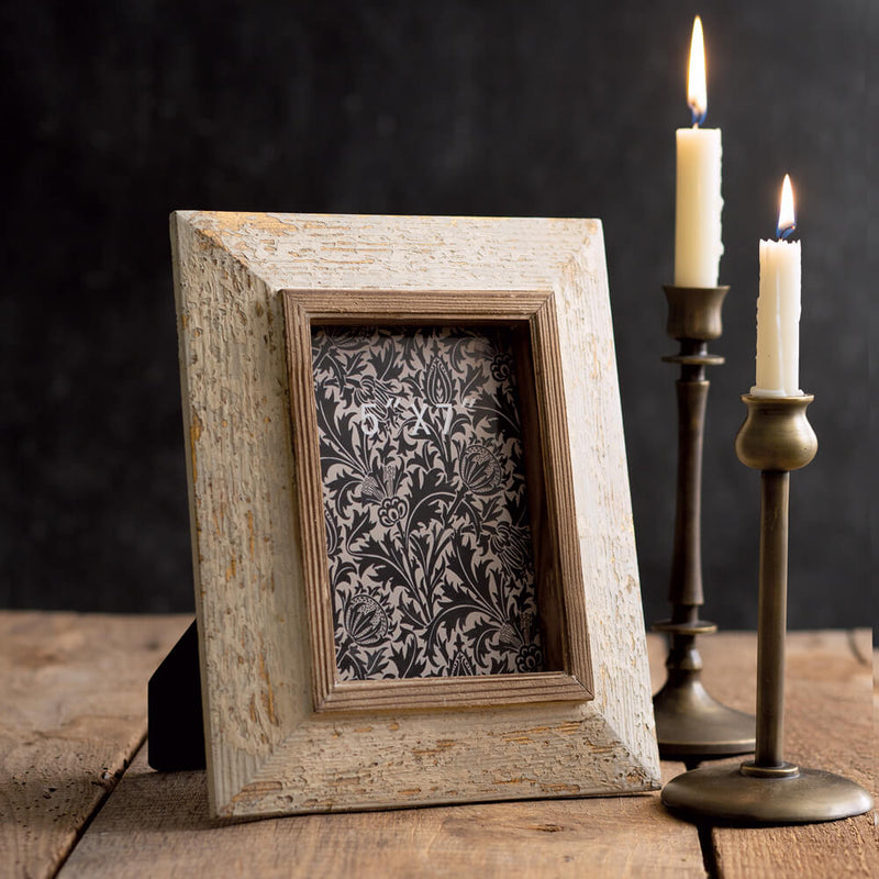 Distressed Wood Picture Frame