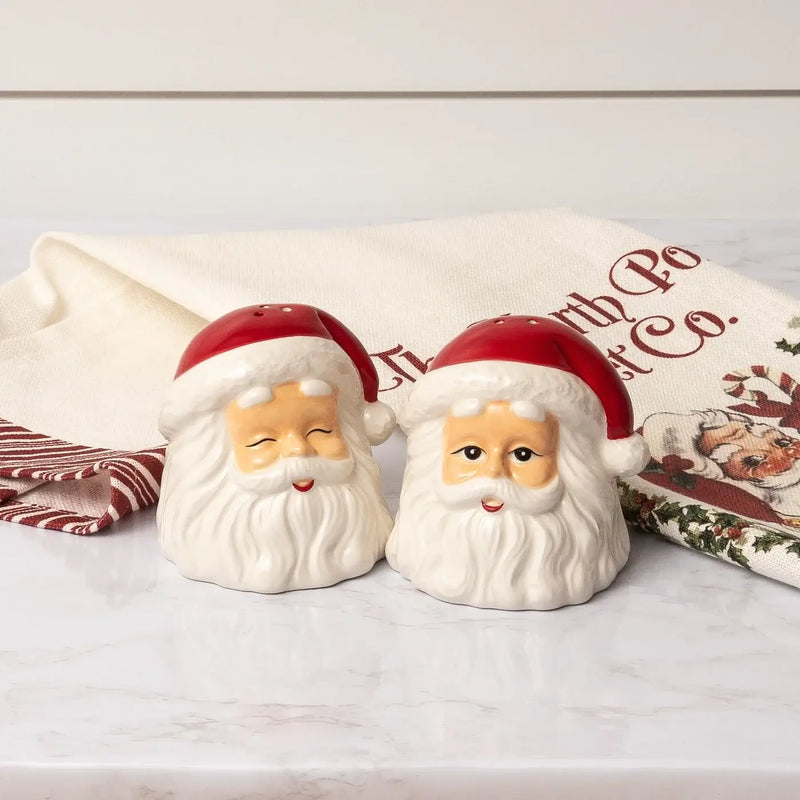 Vintage Christmas Santa Boots Salt & Pepper Set Ceramic