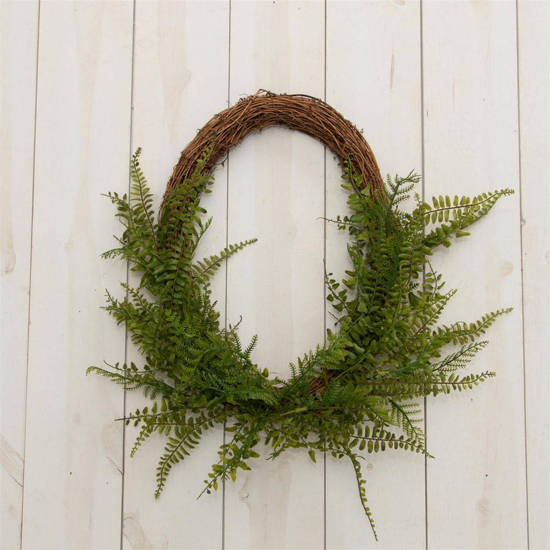 Oval Mixed Fern Wreath