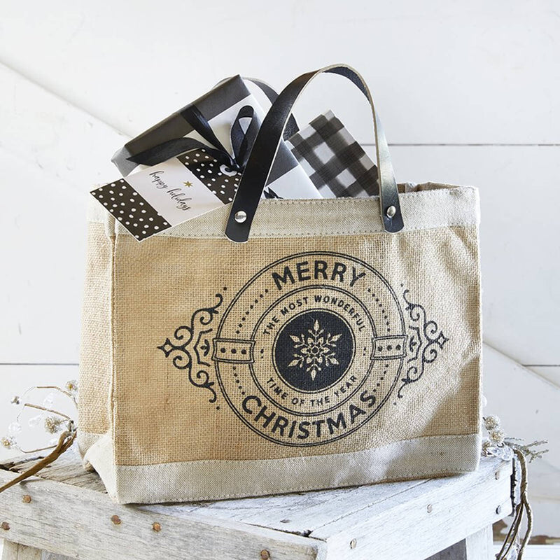 Merry Christmas Mini Market Tote