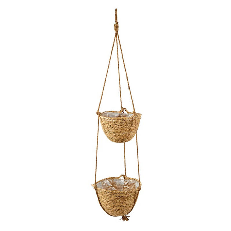 Double Basket Hanging Seagrass Planter