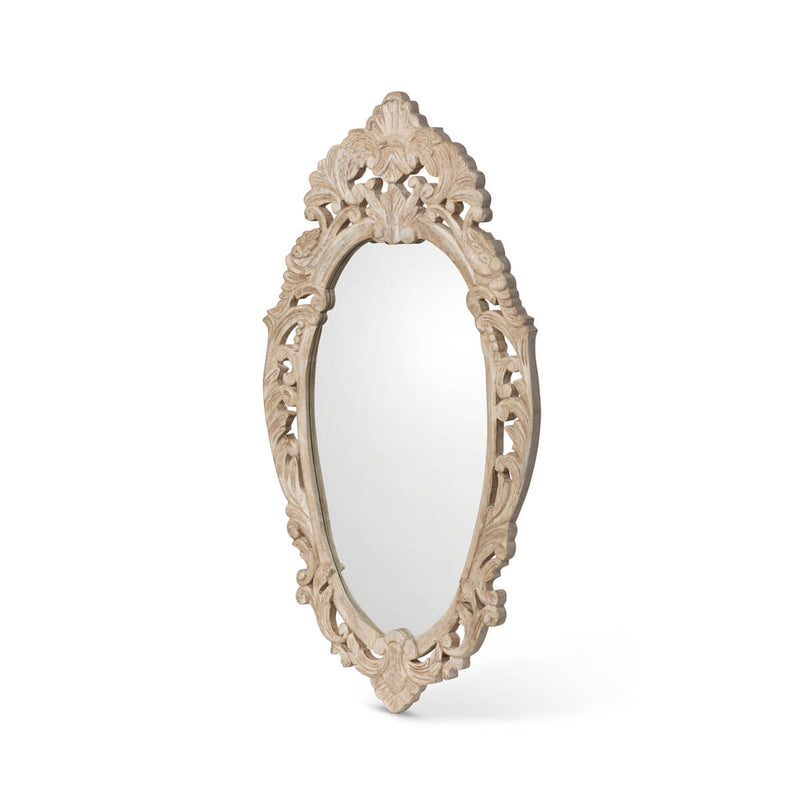 Auvergne Hand Carved Wood Mirror