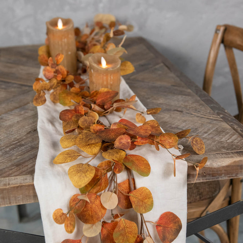 Brown & Orange Eucalyptus Wreath