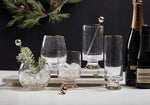 Holiday Gold Rimmed Glassware