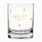 Double Old Fashioned Holiday Rocks Glass