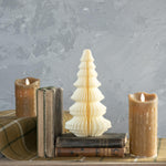 Gold Trimmed Ivory Paper Tree