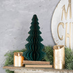 Gold Trimmed Emerald Green Paper Tree