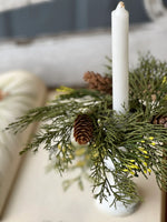 Alpine Cedar Taper Candle Ring