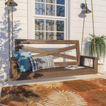 Porchgate Amish Heavy Duty 700 Lb 4-Foot Boardwalk Porch Swing - Oak Stain