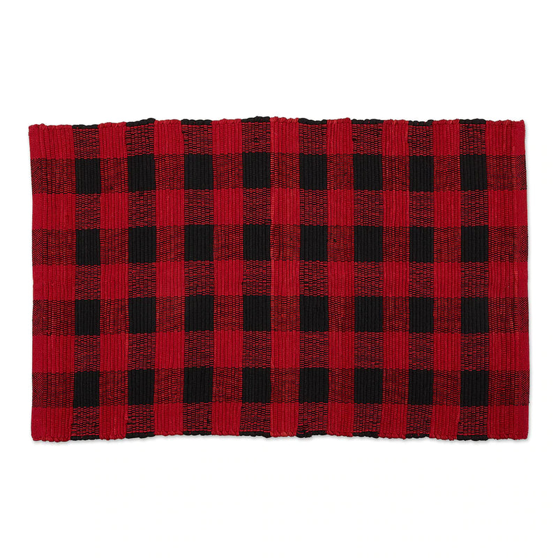 Buffalo Check Rag Rug Welcome Home By DII