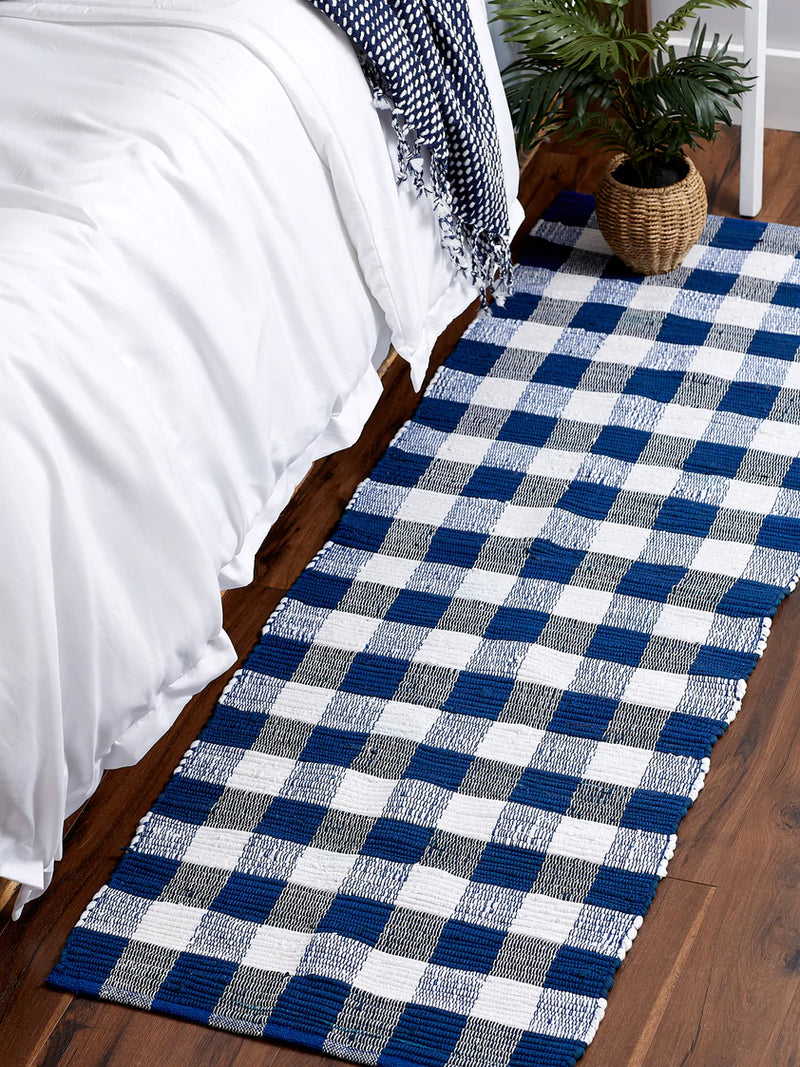 Buffalo Check Rag Rug Welcome Home By DII