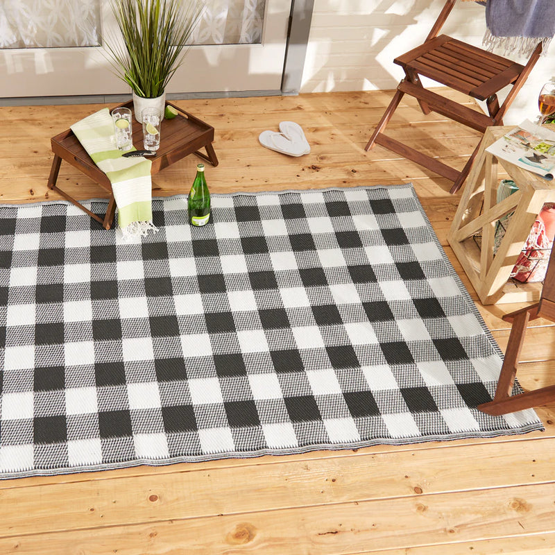 Buffalo Check Outdoor Rug Welcome Home By DII