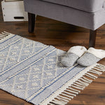 Diamond Textured Hand-Loomed Rug Welcome Home By DII