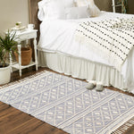 Diamond Textured Hand-Loomed Rug Welcome Home By DII