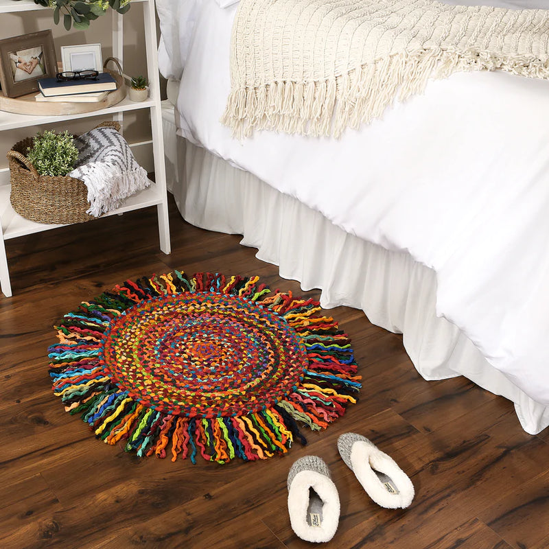 Round Rag Rug Welcome Home By DII