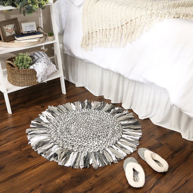 Round Rag Rug Welcome Home By DII