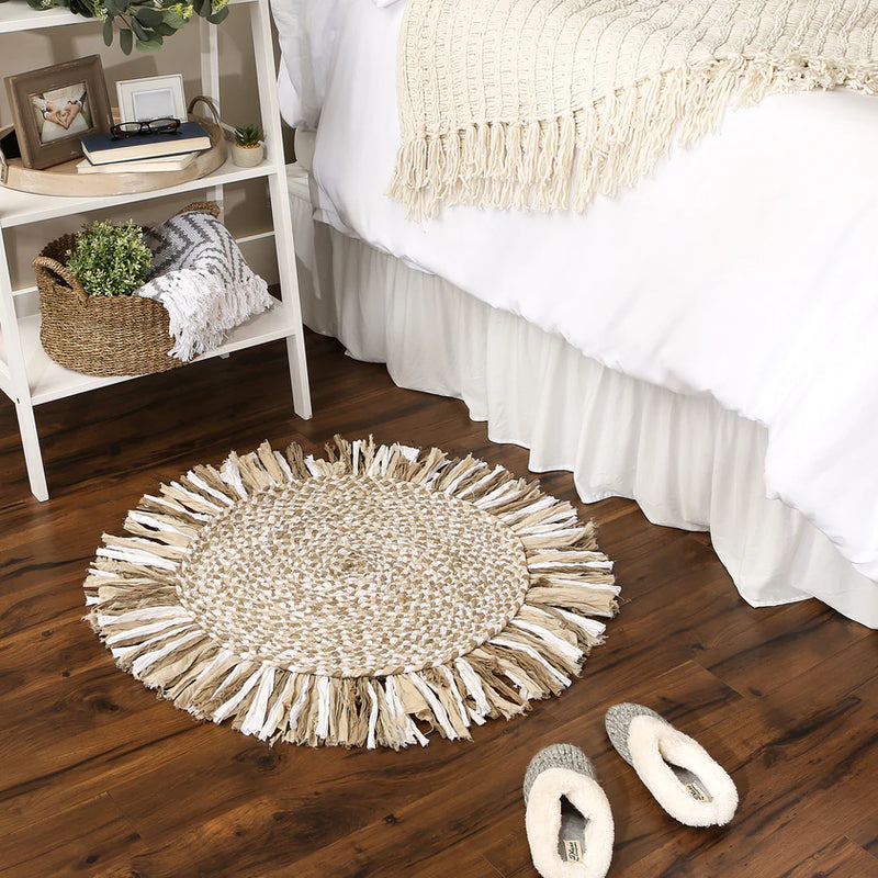 Round Rag Rug Welcome Home By DII