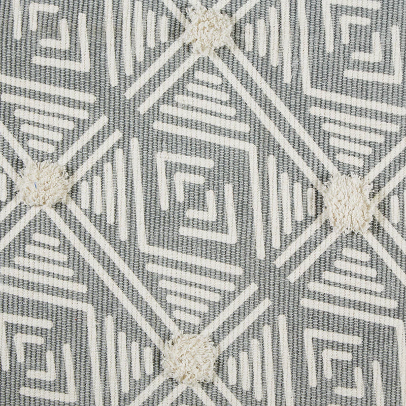 Diamond Printed Off-White Hand-Loomed Shag Rug Welcome Home By DII