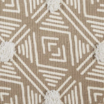 Diamond Printed Off-White Hand-Loomed Shag Rug Welcome Home By DII