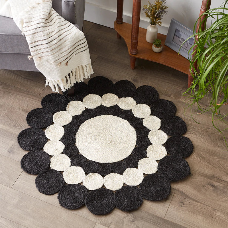 Jute Braided Rug Welcome Home By DII