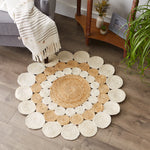 Jute Braided Rug Welcome Home By DII