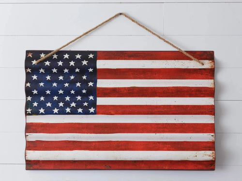 Metal American Flag Hanger Audrey's