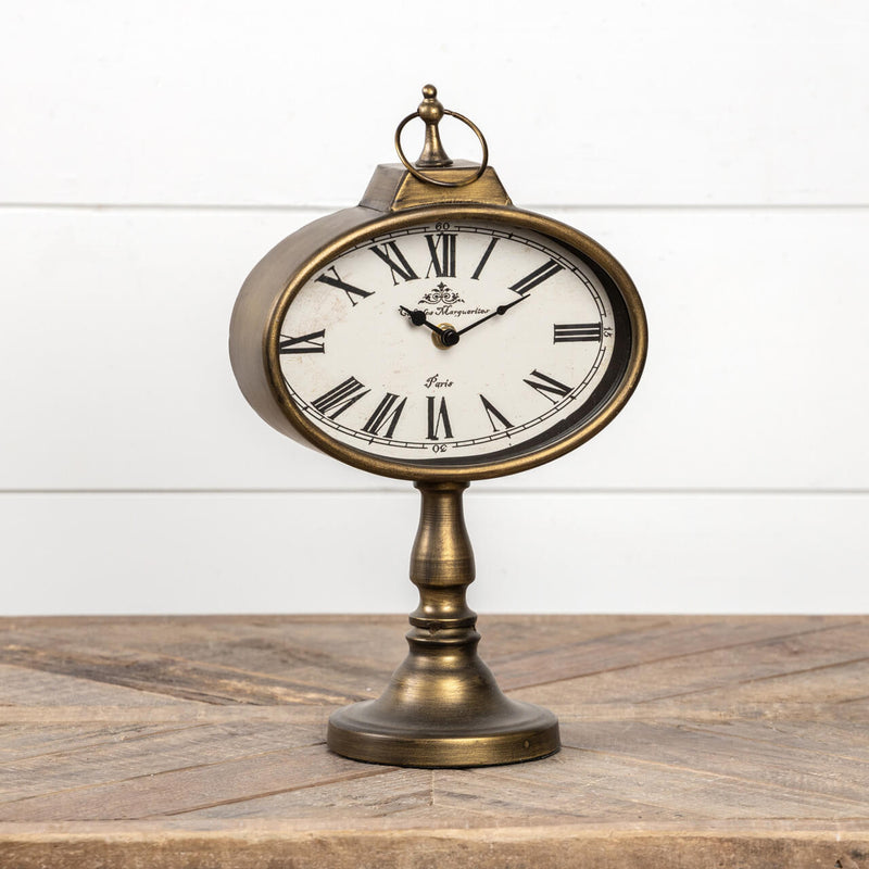 Antique Gold Tabletop Clock