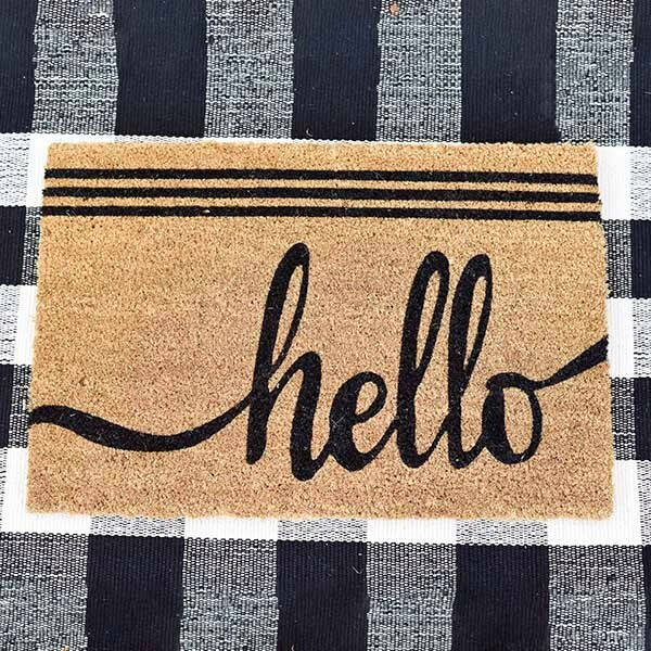 Hello Door Mat Pd Home & Garden